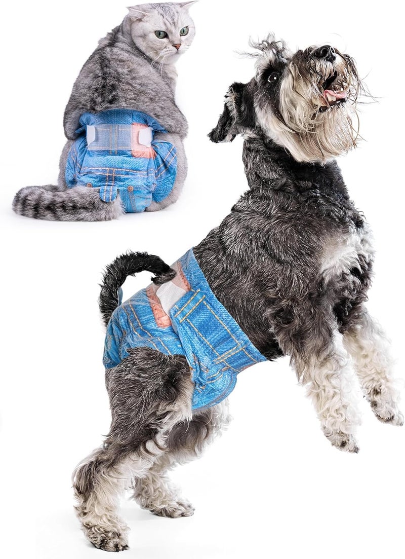 Pet Soft Dog Diapers Female, Disposable Dog Diapers, Cat Diaper for Female Cats, Puppy Diaper 8pcs Medium - Image 1
